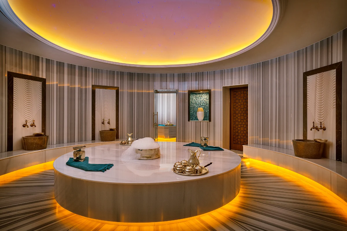 Hammam steam room.